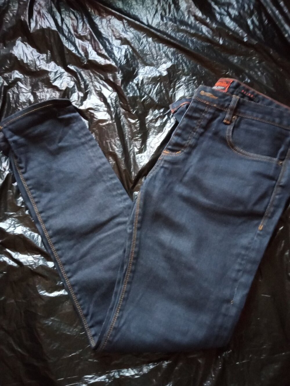 SuperDry Skinny Dark Denim Mens 33x32 (Tiny Defect)